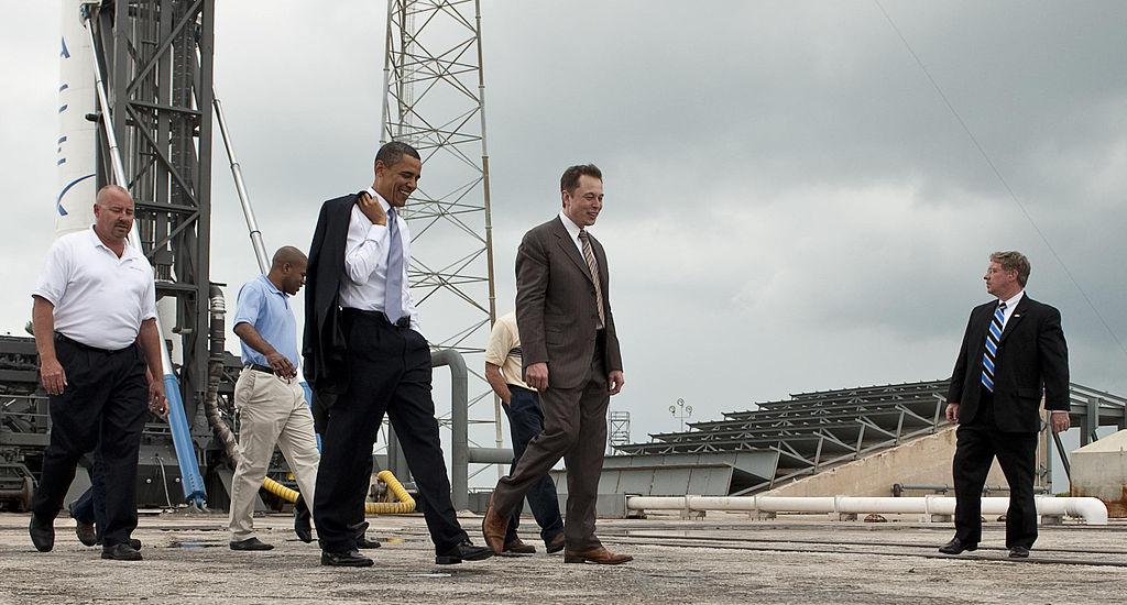 Elon Musk en Obama Elon Musk en Obama