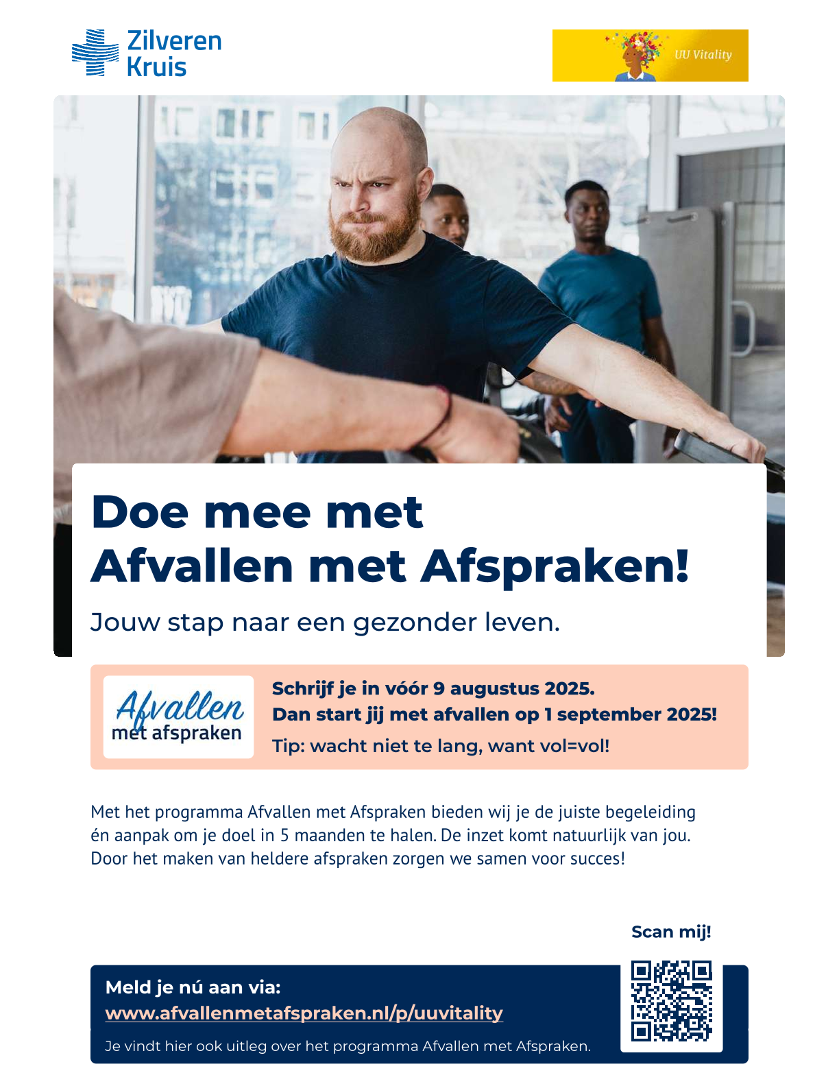Doe mee met het vitaliteits programma 'Afvallen met Afspraken'
