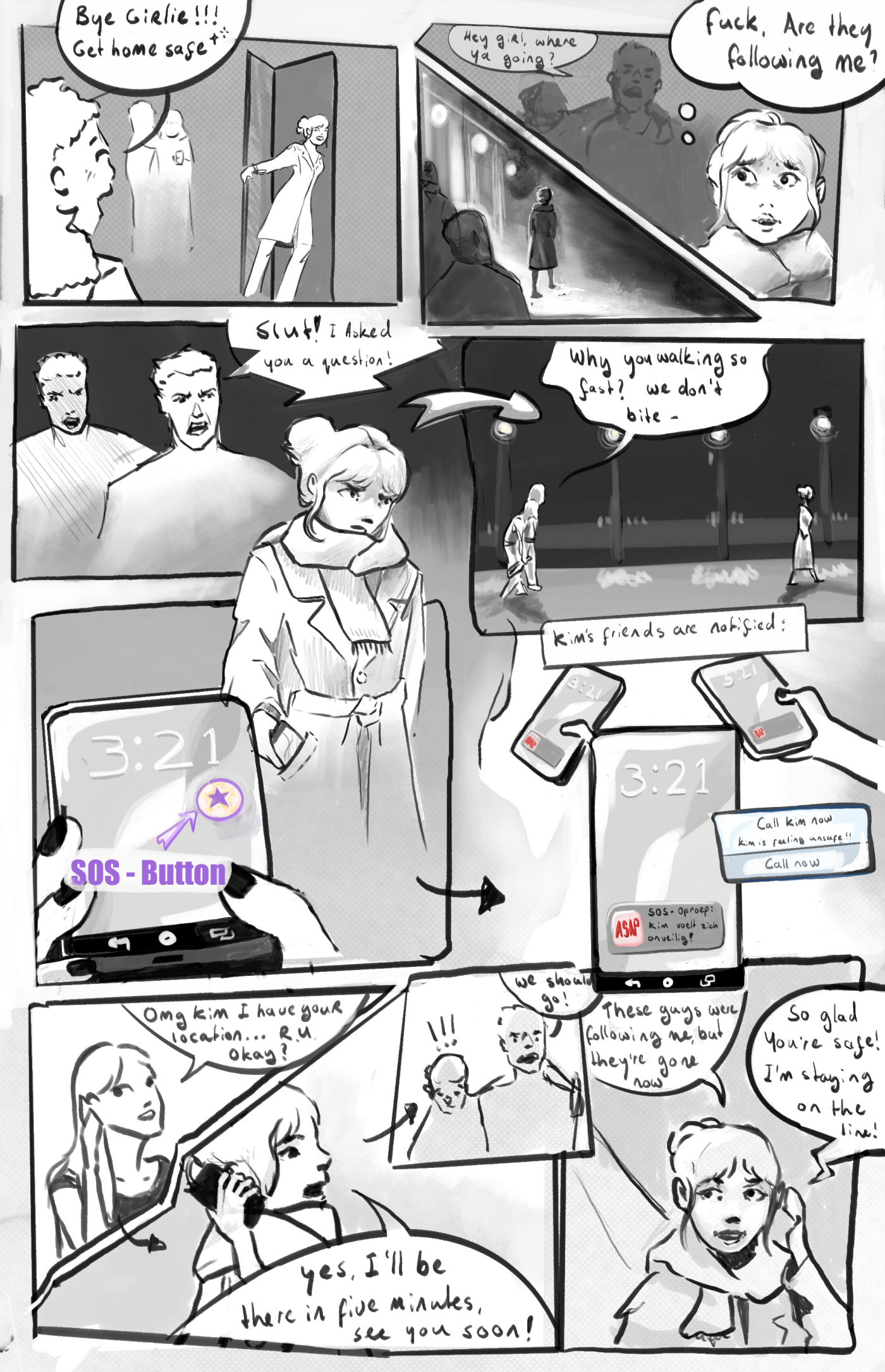 ASAP app, comic by Jasmjn Vere Boer