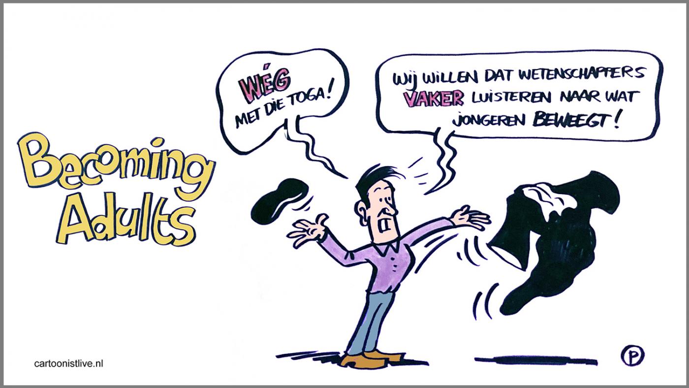 Becoming Adults Cartoon: Cartonistlive.nl