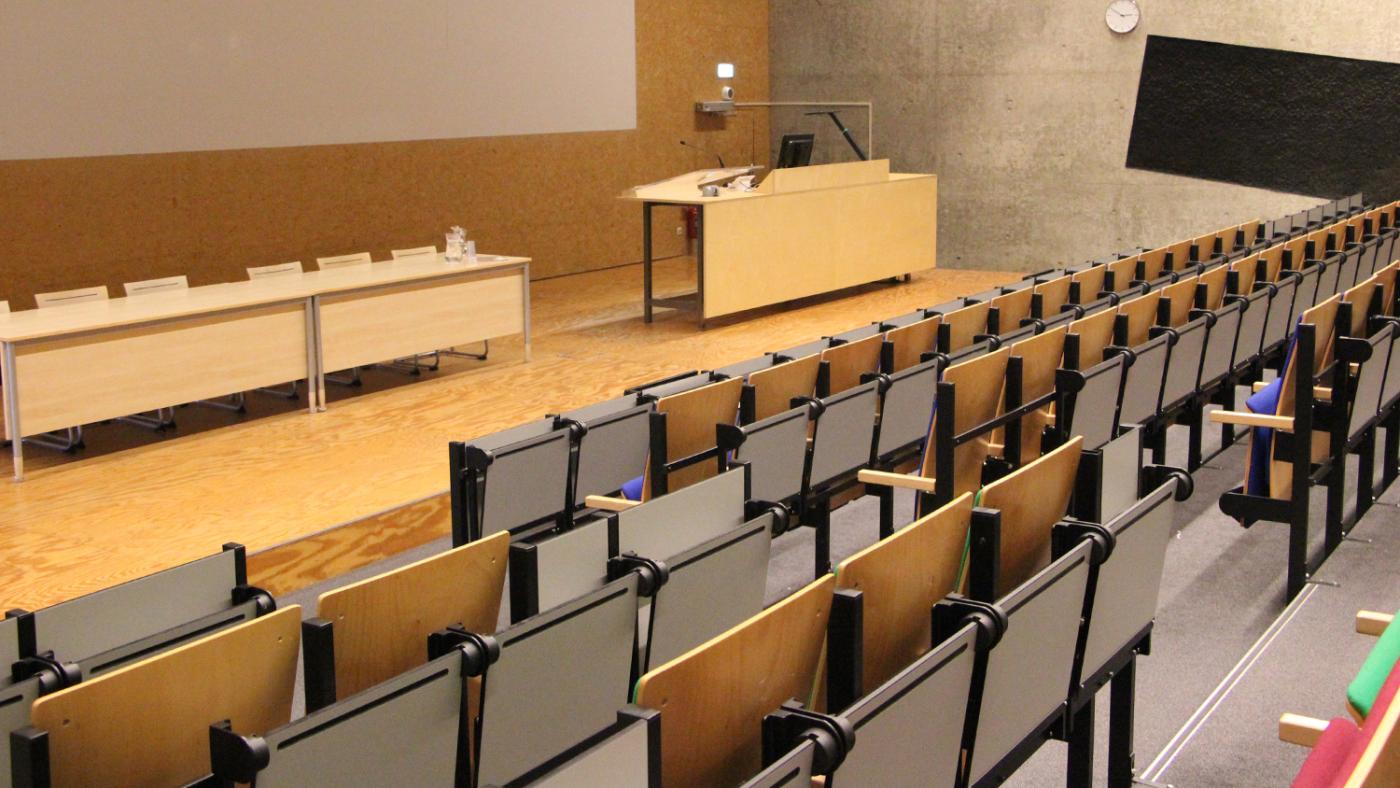 Collegezaal. Foto: DUB Archief