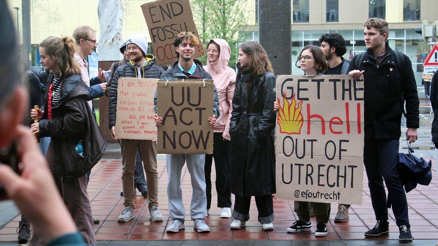 End Fossil Occupy mei 2023 Foto: DUB