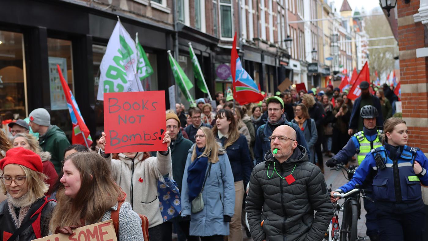 Estafettestaking utrecht 11 03 2025 Foto: DUB