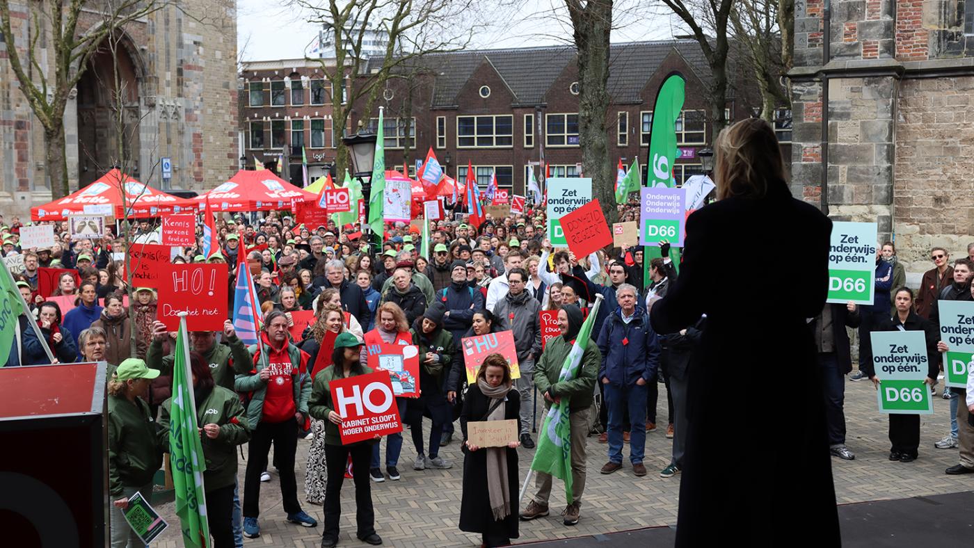 Estafettestaking utrecht 11 03 2025 Foto: DUB