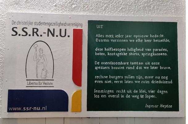 Gedicht UIT eigen foto herendispuut NEP