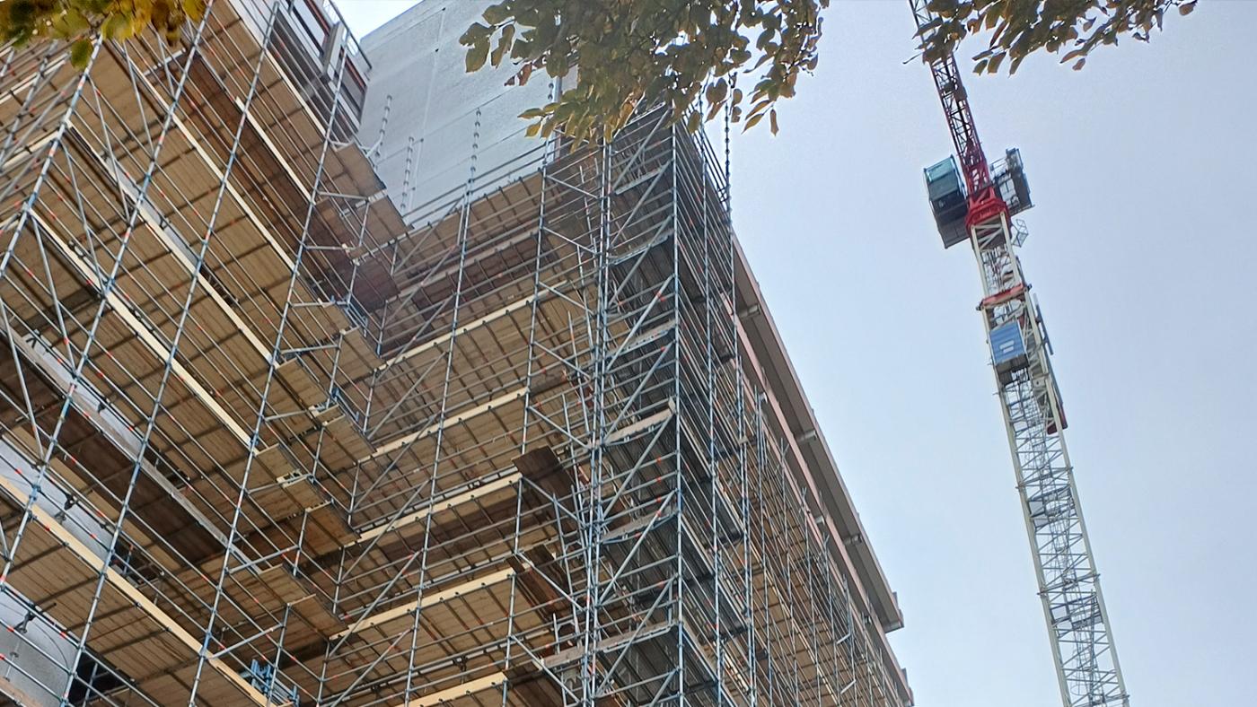 Verbouwing Oranje flat. Foto: DUB, Koen van den Helder