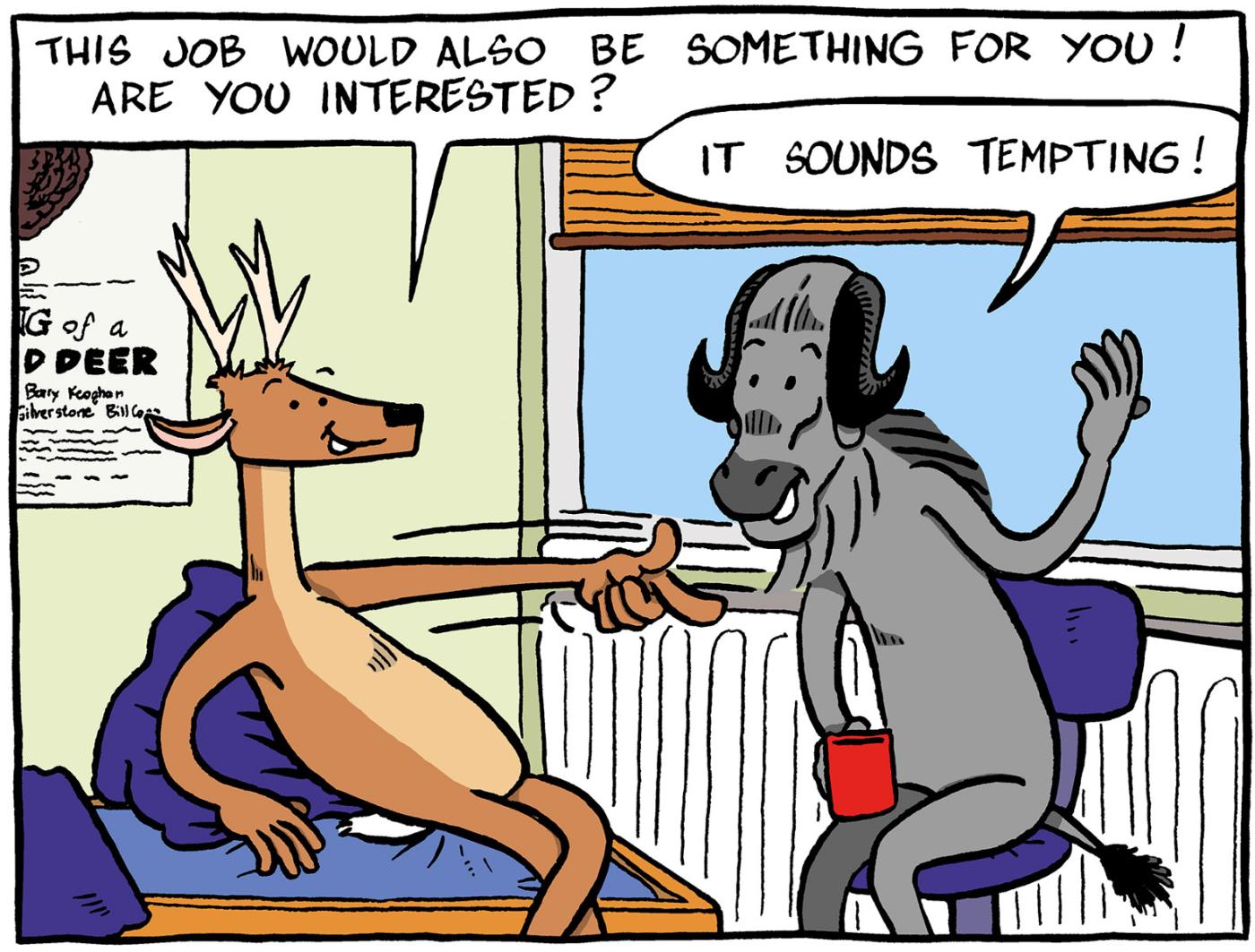 Oscar Wildebeest: Holiday job