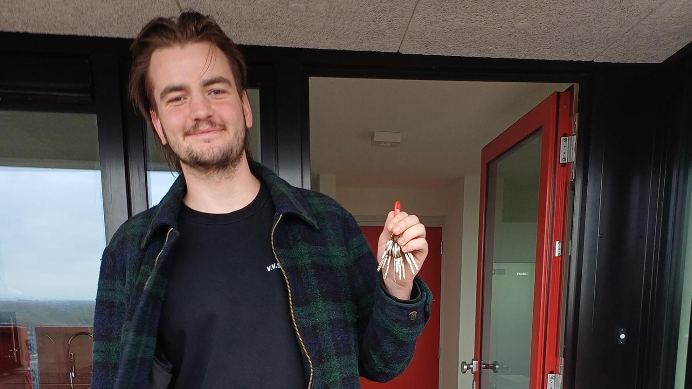 Reinout met sleutels. Foto: DUB, Koen van den Helder