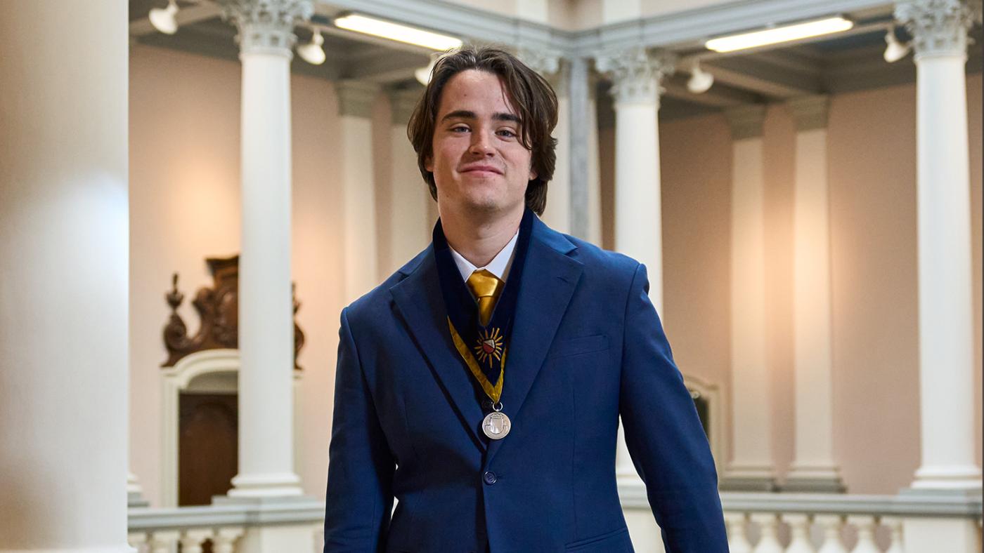 Student bestuurder Meijn van Andel Foto: eigen foto