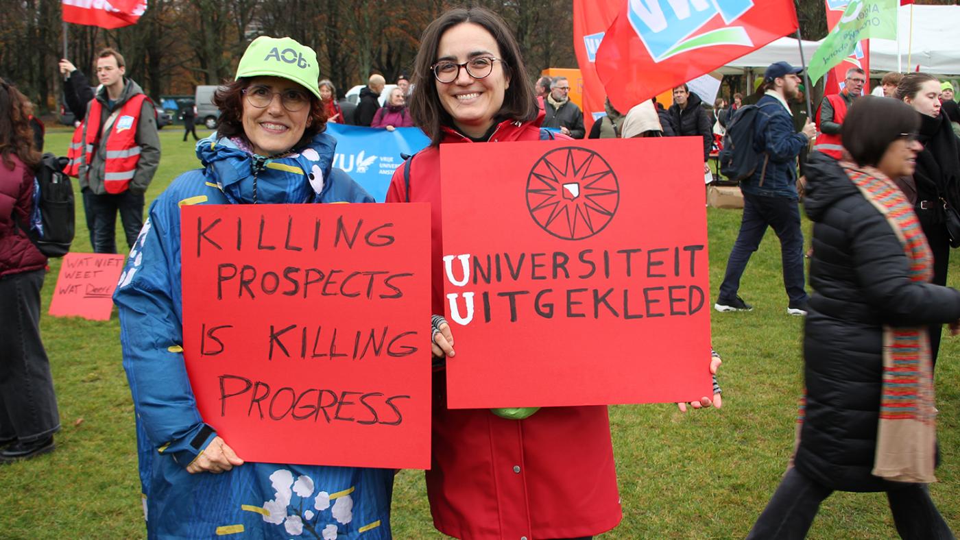 Susana-Rosano-Ochoa-en-Luisa-García-Manso-demonstratie-HO, foto DUB