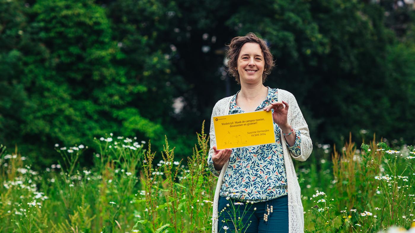 Susanne Vermeulen winnaar van de duurzame publiekswedstrijd. Foto: Esther Meijer