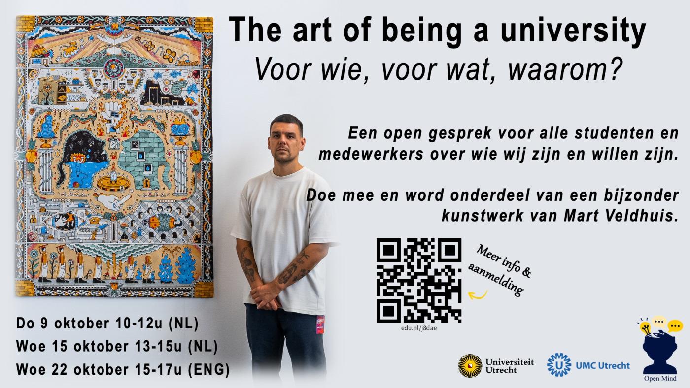The art of being a university - met kunstenaar Mart Veldhuis Kunstenaar Mart Veldhuis