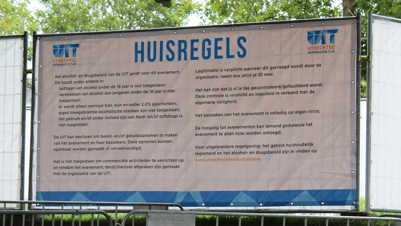 UIT 2024 huisregels Foto: DUB