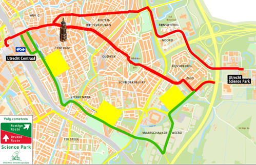 UtrechtseOlifantenpaadjes kaart fietsroute