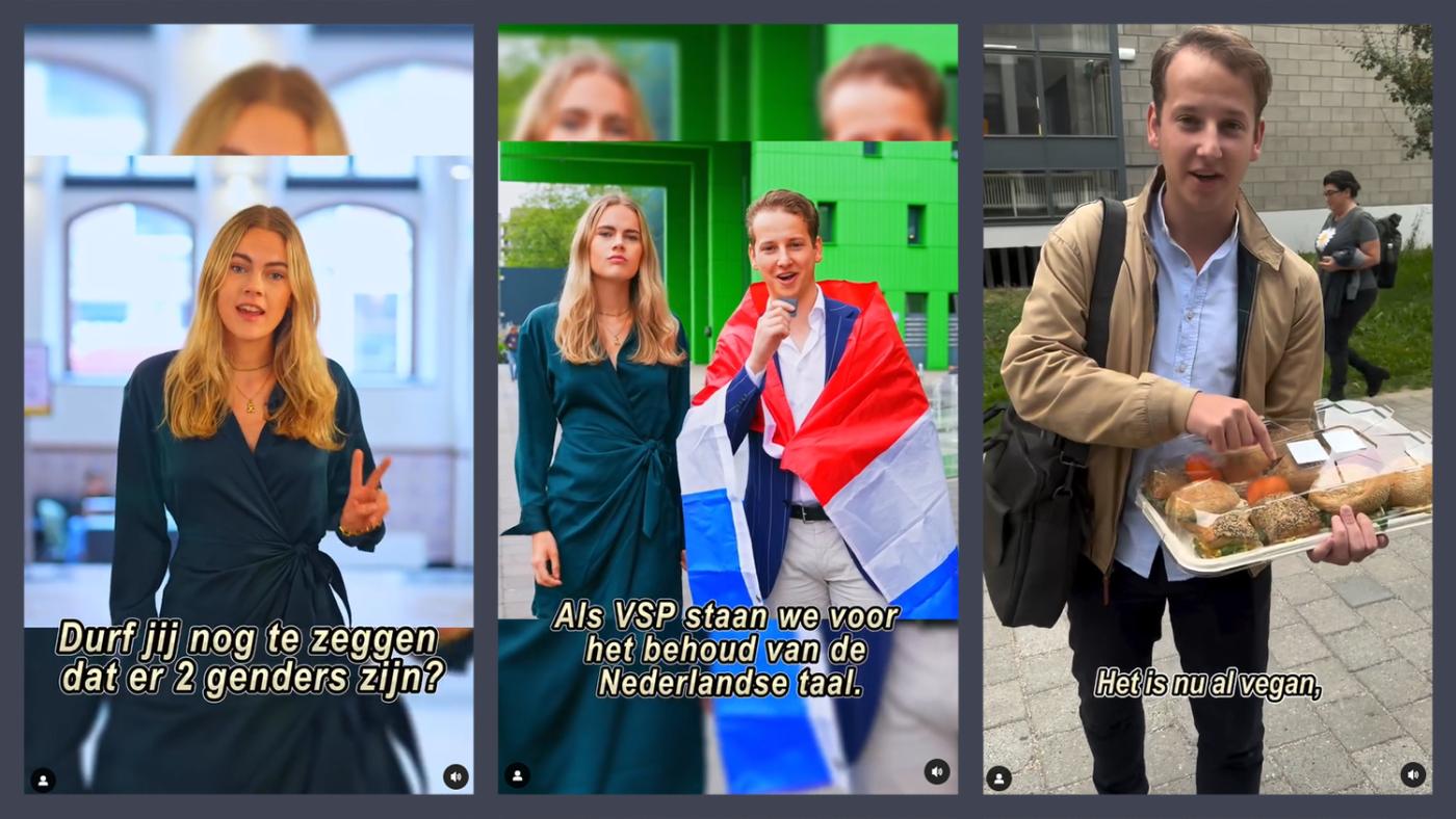 De Vrijmoedige Studentenpartij. Foto's: Instagram VSP De Vrijmoedige Studentenpartij. Foto's: Instagram VSP