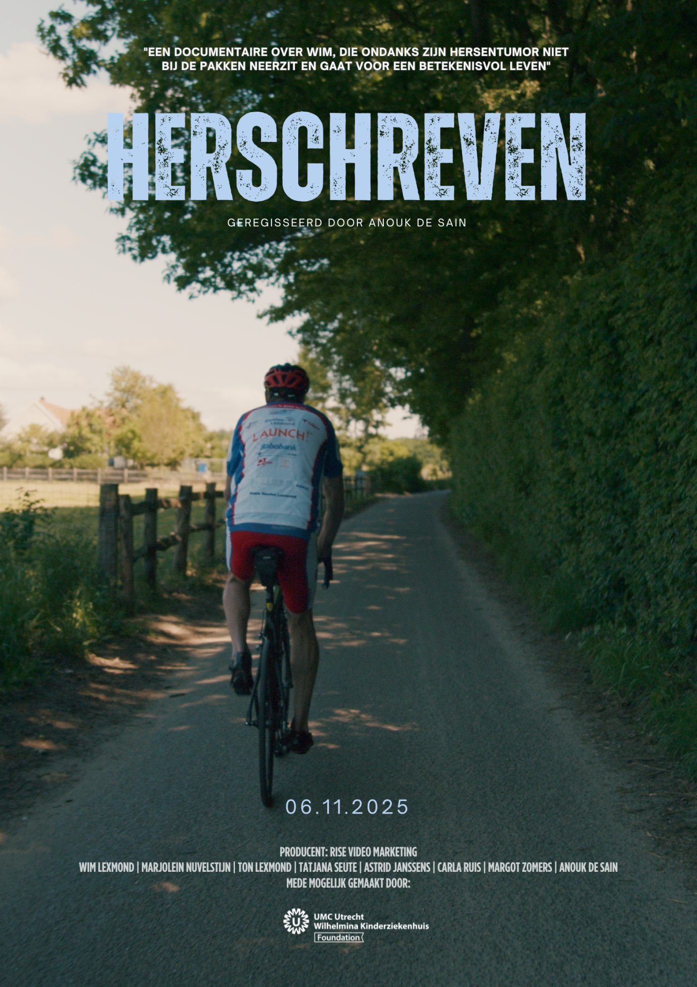 Poster 'Herschreven' De documentaire Herschreven is op 6 november om 21.00 uur in het Louis Hartlooper Complex in Utrecht te zien