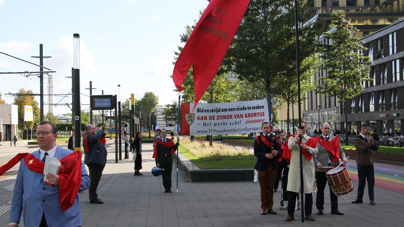 Demonstratie anti abortus Civitas Christiana Foto: DUB