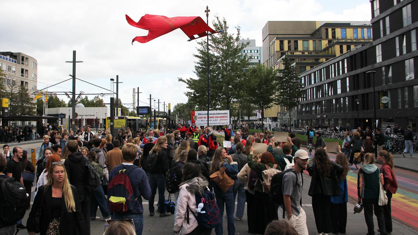 Demonstratie anti abortus Civitas Christiana Foto: DUB