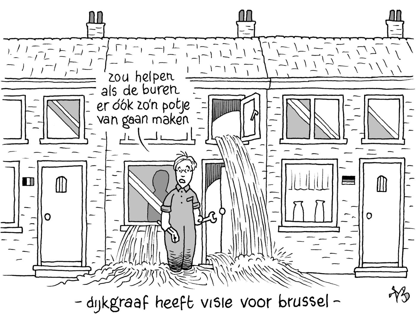 cartoon dijkgraaf /  Niels Bongers
