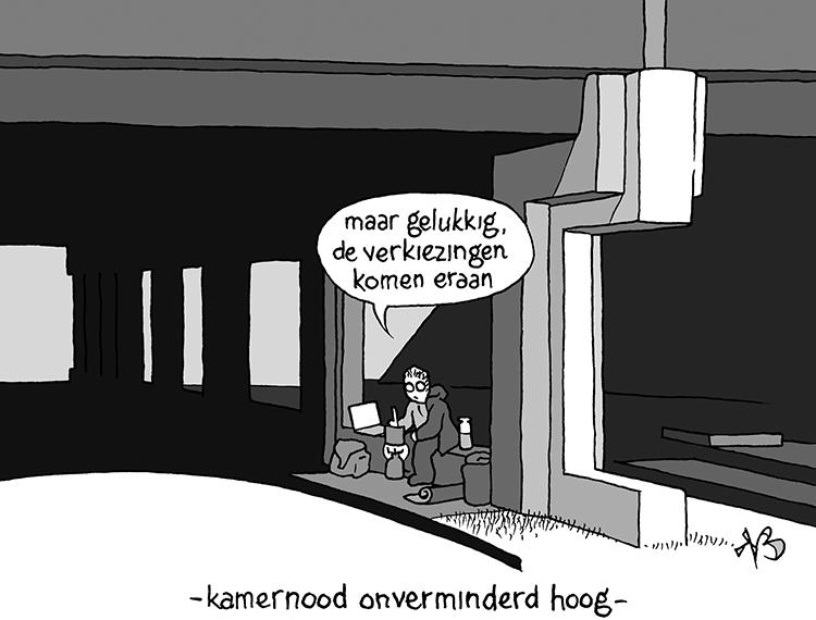 Cartoon: Voorzichtig optimistisch