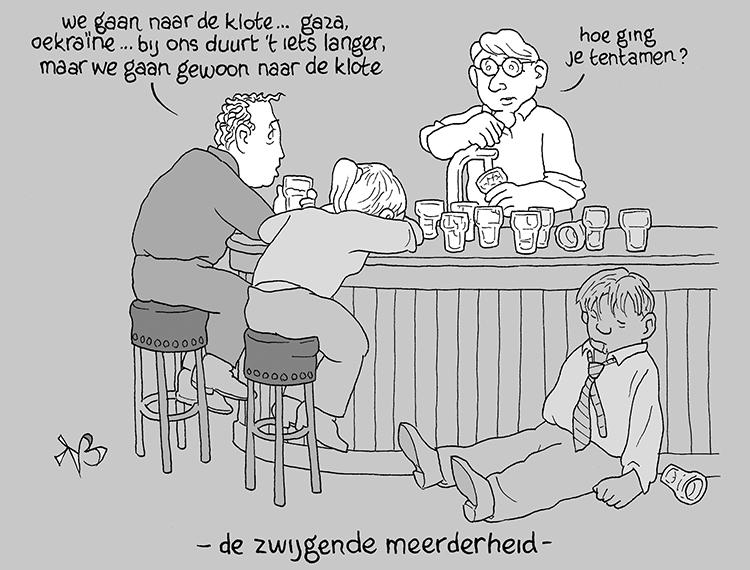 Cartoon: Omstanders