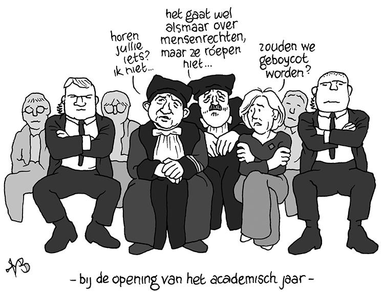 Cartoon: Geen protest