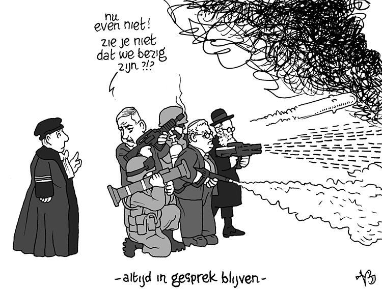 Cartoon: Geen boycot