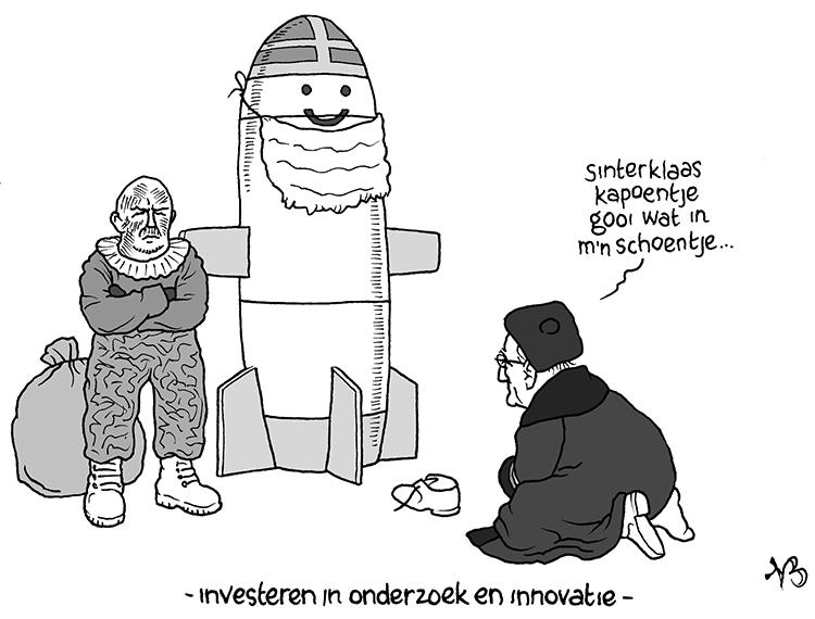 Cartoon: Sinterklaas bestáát