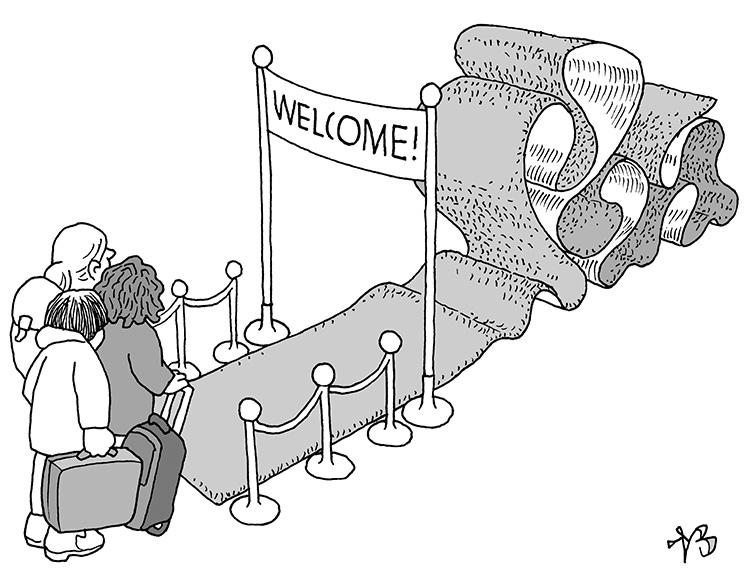 Cartoon: Welkom