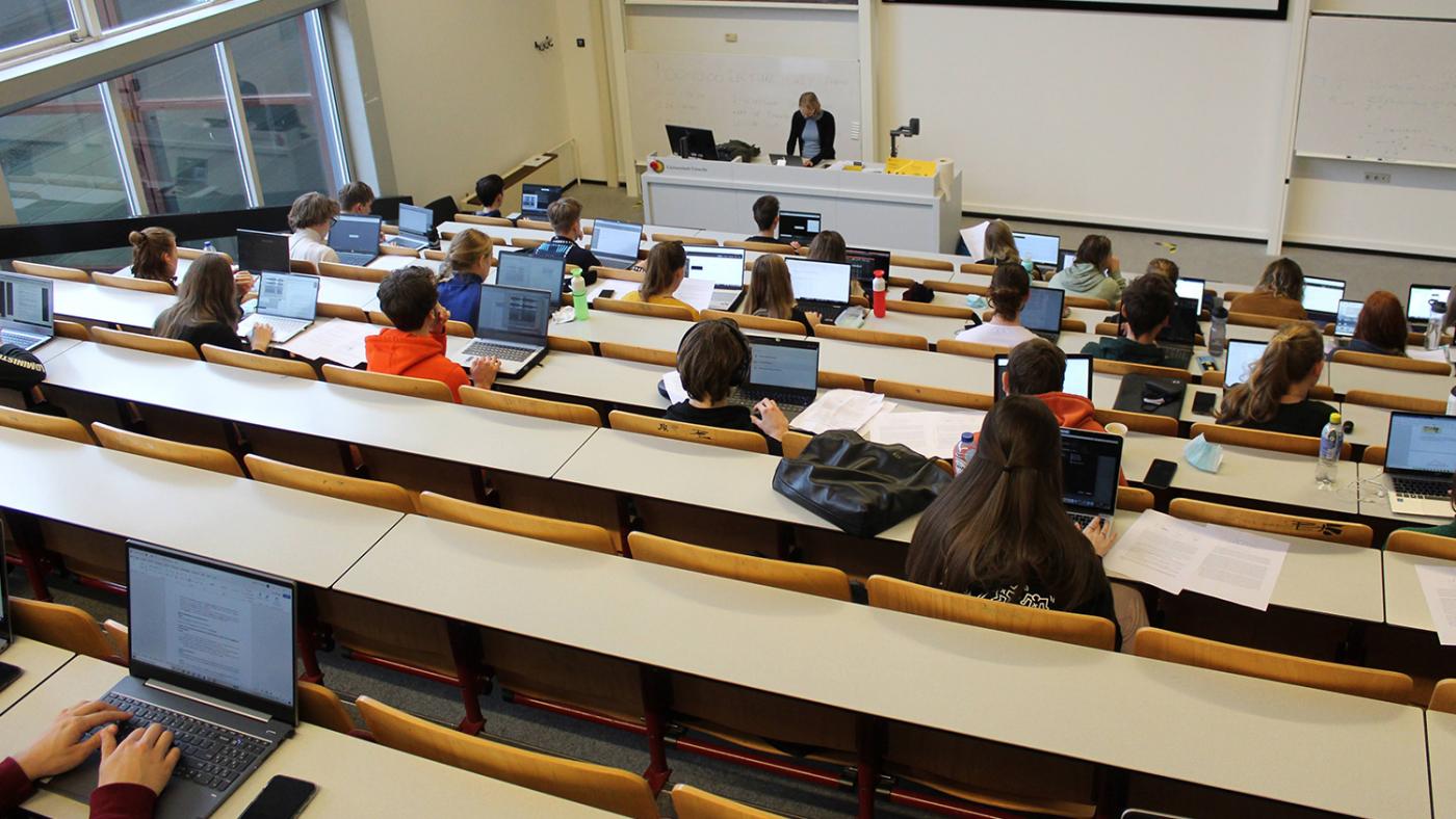 Hoorcollegezaal van de Universiteit Utrecht