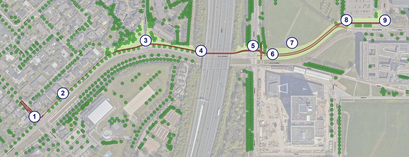 padualaan platolaan nieuwe fietsroute Gemeente Utrecht