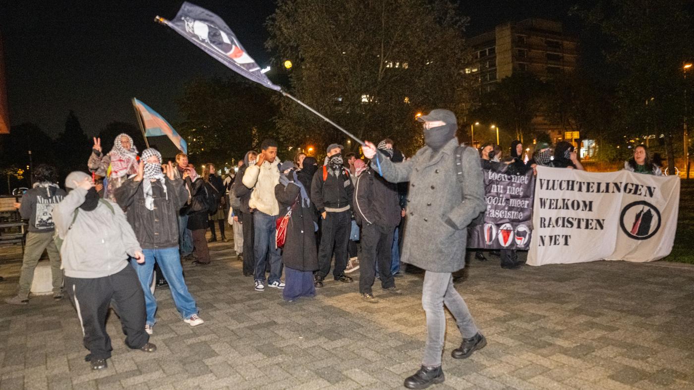 Demonstratie tegen Baudet, foto Mel Boas