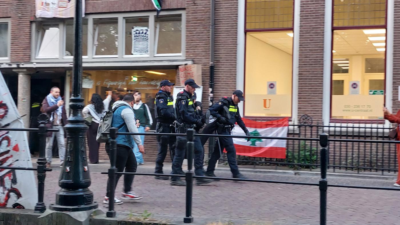 politie bij bezetting politie bij bezetting