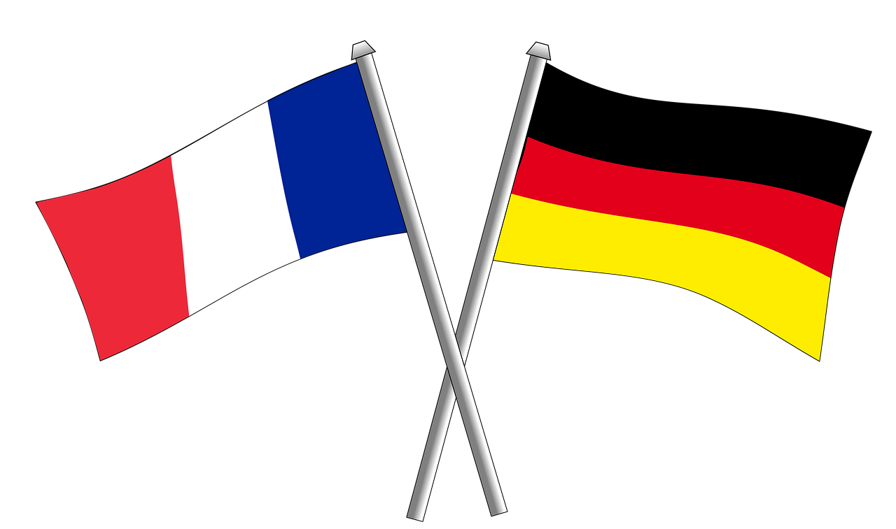 franse en duitse vlag, bron Pixabay
