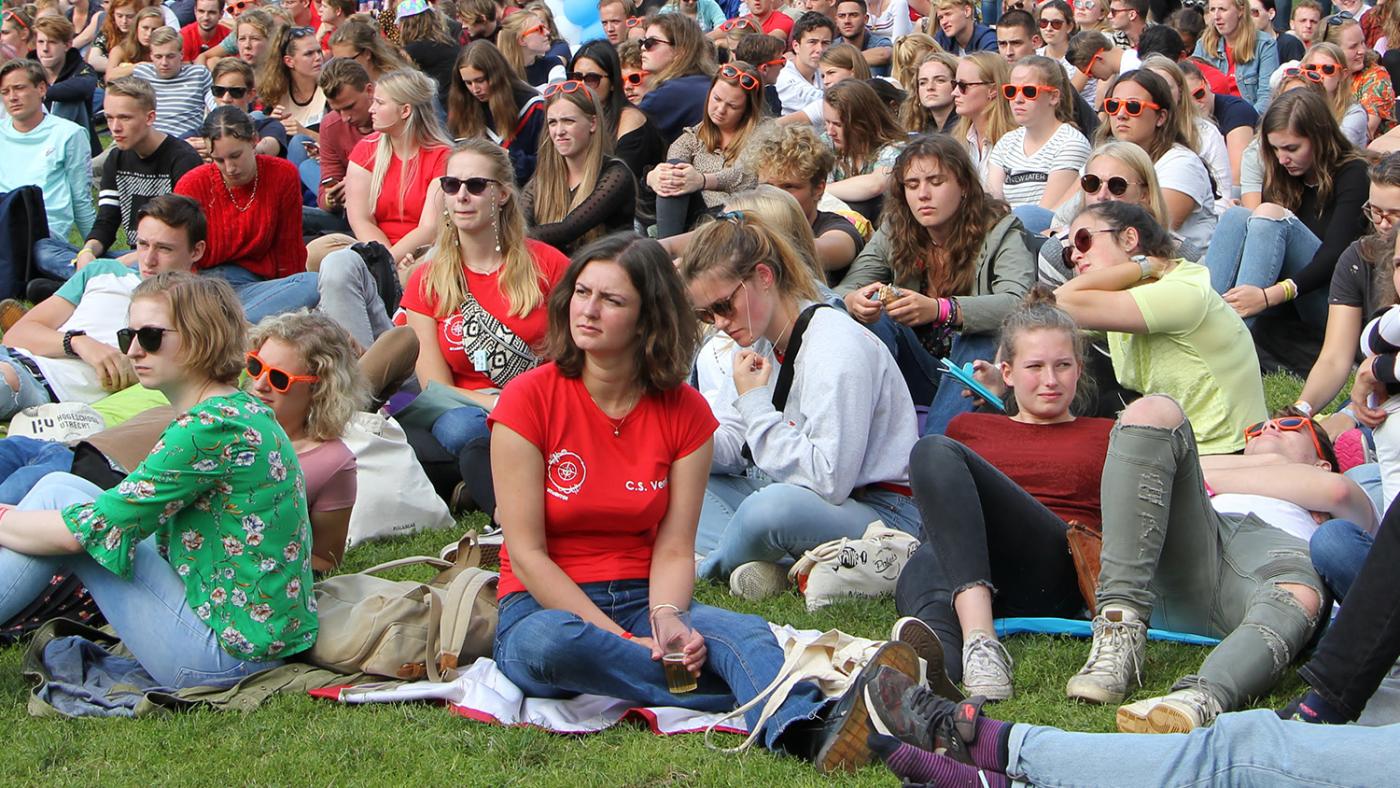 Studenten tijdens de UIT. Foto: DUB