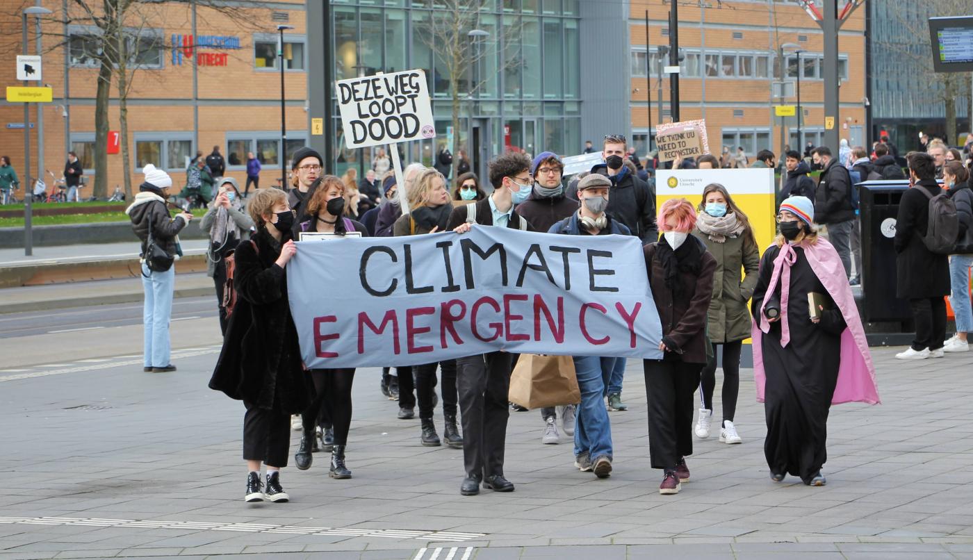 klimaatprotest UU, foto DUB