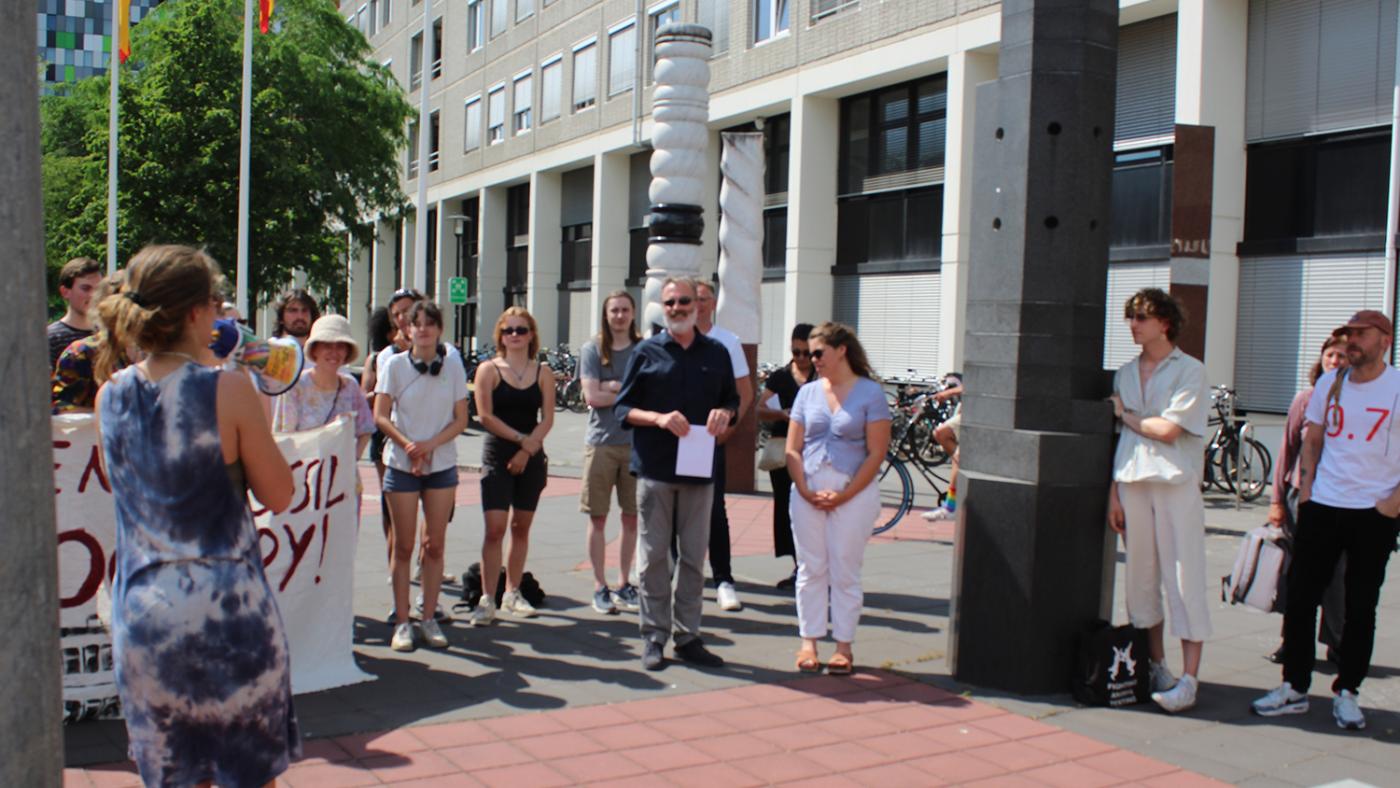 End Fossil: Occupy en Henk Kummeling, foto DUB