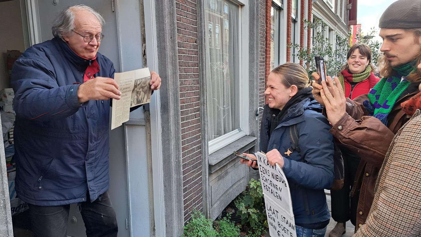 bezuinigingen ho, lange nieuwstraat, demonstratie, foto DUB