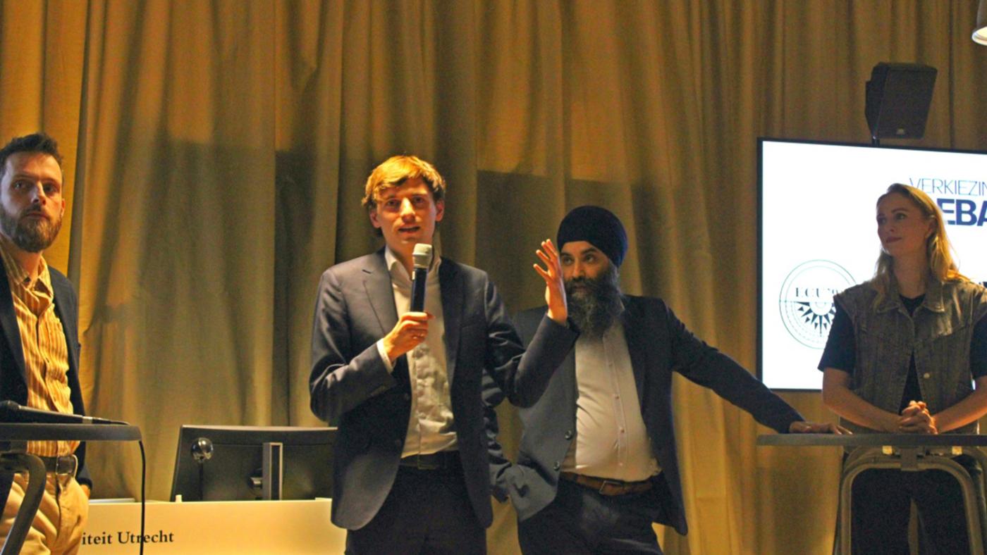 vverkiezingsdebat Rebo 2025 met Queenie, foto organisatie debat