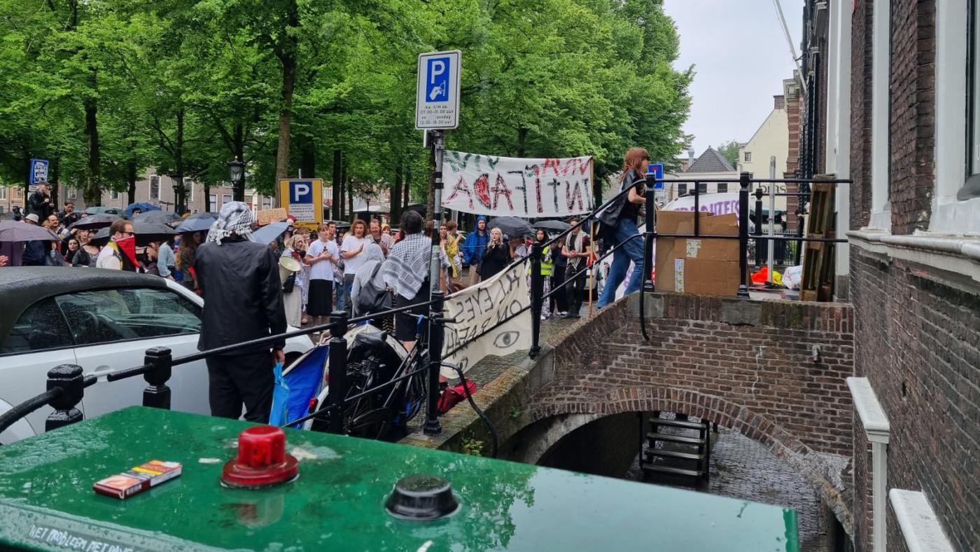 palestina janskerkhof protest