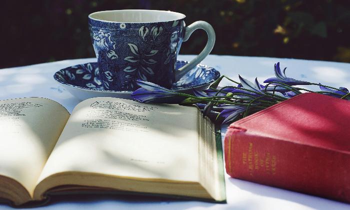 Book and tea Book and tea