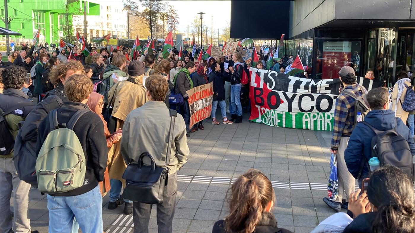 Pro-Palestina demonstratie. Foto: DUB