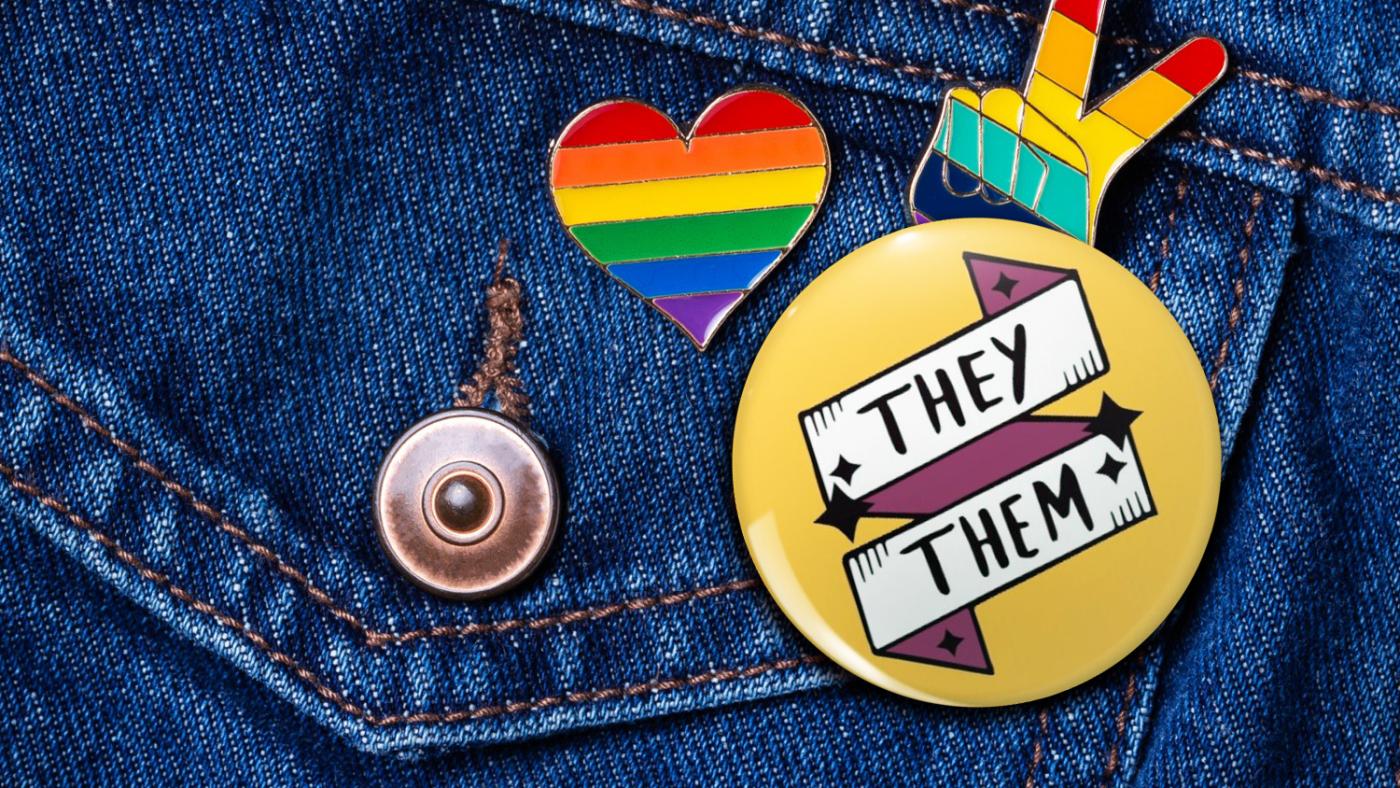 pronouns badge