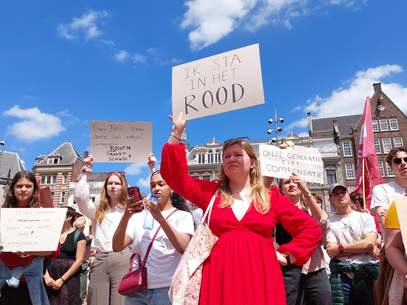 Studentenprotest voor basisbeurs