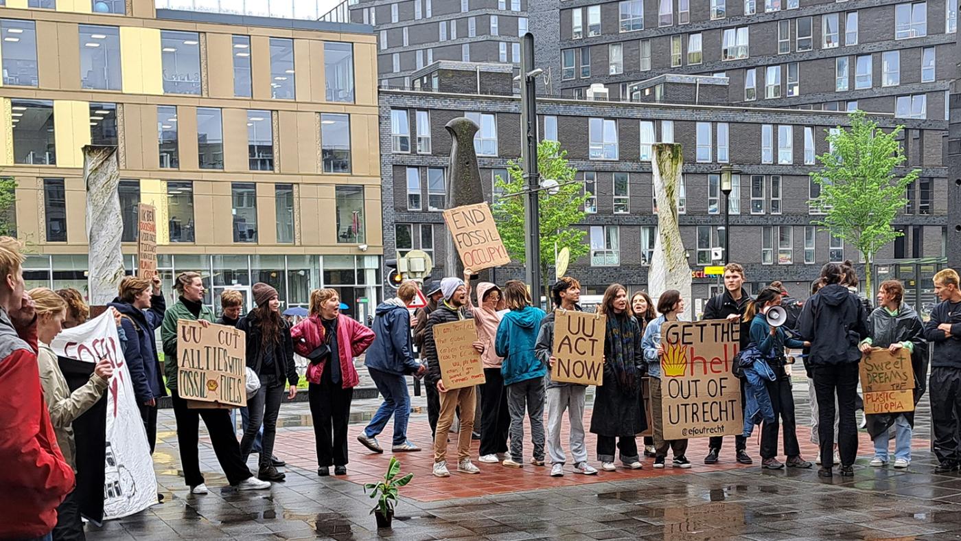 Protest End Fossil: Occupy 10 mei 23 Foto DUB