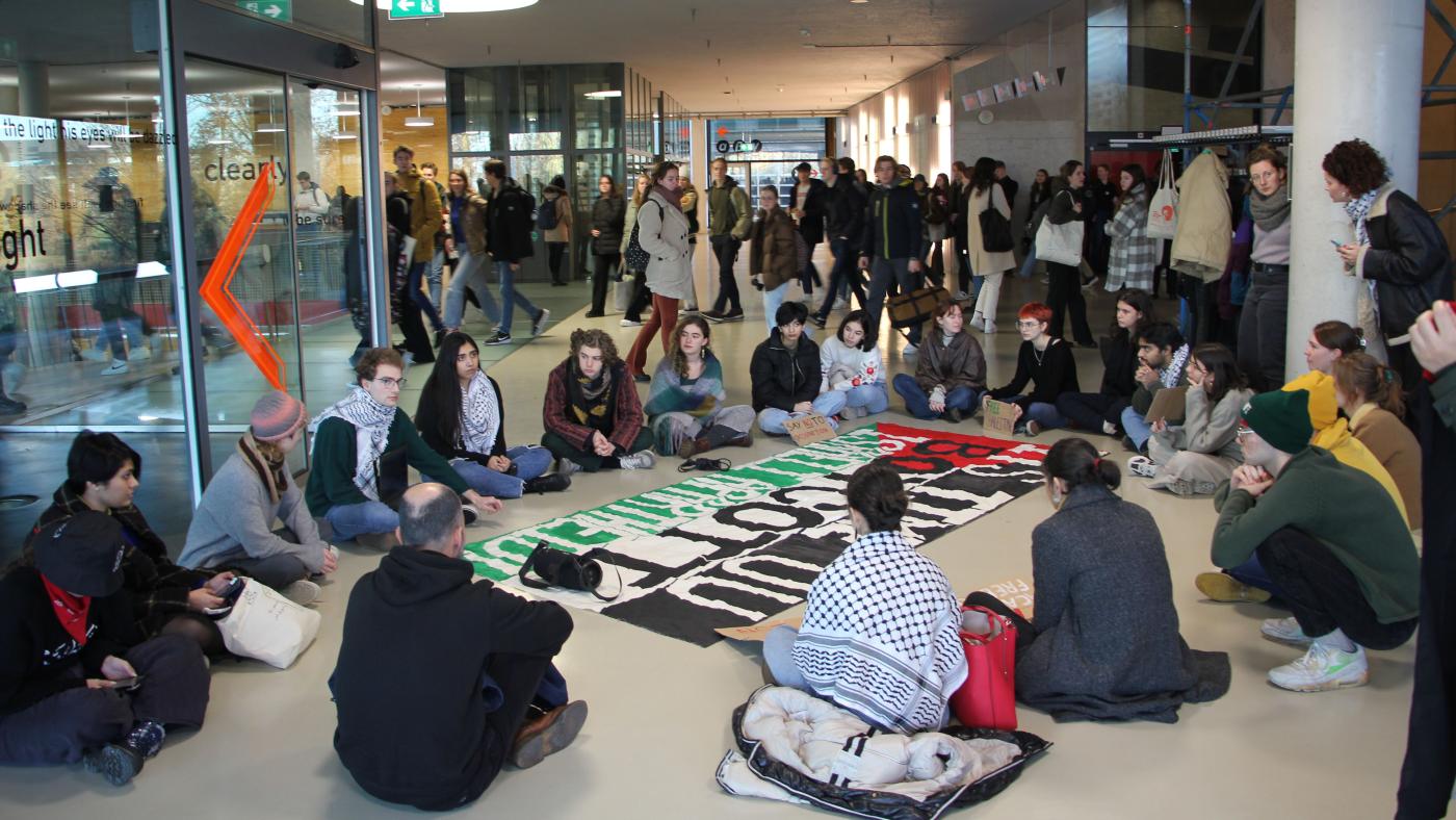 Protest Itaï van de Wal. Foto: DUB