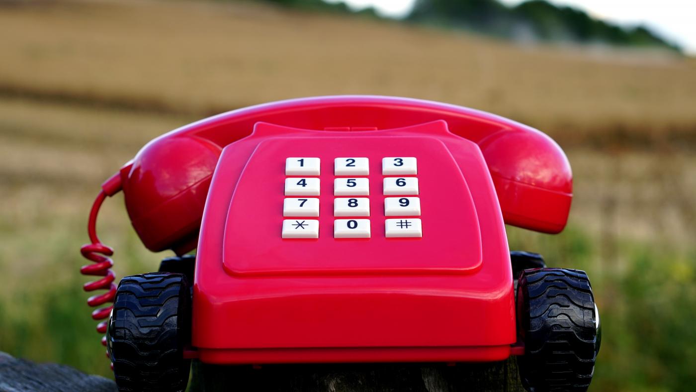 Rode telefoon Rode telefoon
