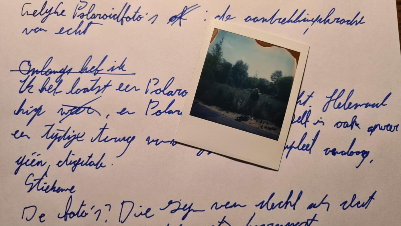 Analoog: schrijven en fotograferen, foto Quintijn de Leng