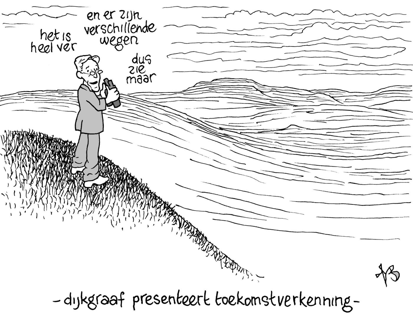 cartoon dijkgraaf /  Niels Bongers