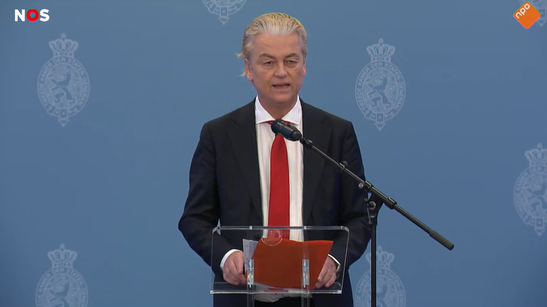 wilders regeerakkoord foto screenshot NOS